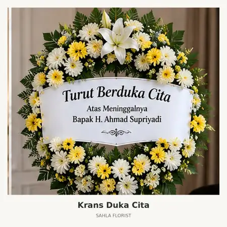 Krans Bunga Duka Pasuruan