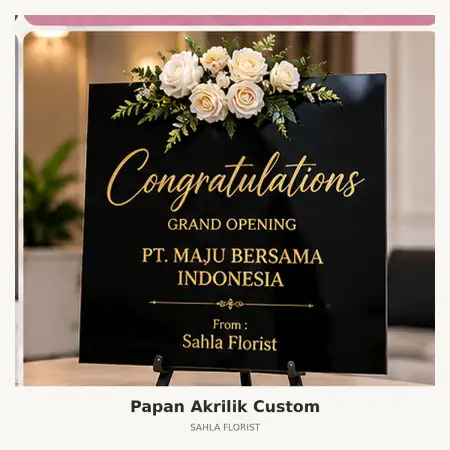Papan Bunga Akrilik Pasuruan